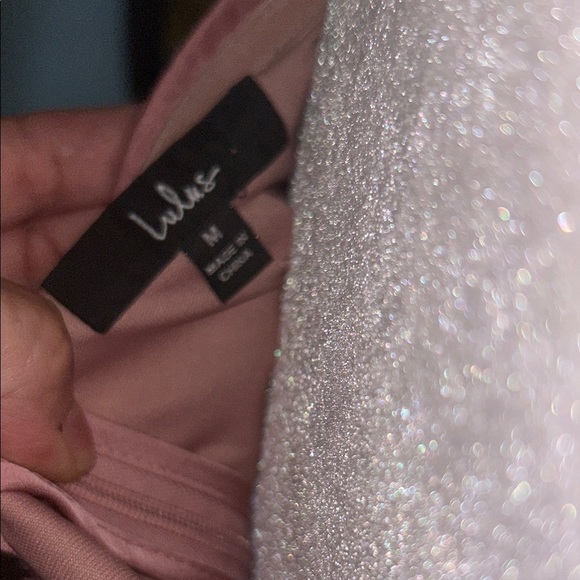 Lulu's Strapless Pink Satin Dress - Picture 7 of 7